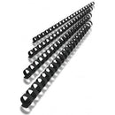 Fellowes Plastic Binding Combs Round 21 Loop 12Mm A4 Black Pack 100 5346507 - SuperOffice