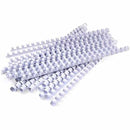 Fellowes Plastic Binding Combs Round 21 Loop 16Mm A4 White Pack 100 5347005 - SuperOffice