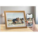 Frameo 10.1" Smart WiFi Digital Photo Video Frame White Oak DPF1011 - SuperOffice
