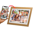 Frameo 7" Smart WiFi Digital Photo Video Frame White Oak DPF1097 - SuperOffice