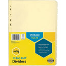 Marbig Divider Manilla 10-Tab A4 Buff Pack 10 37110F - SuperOffice
