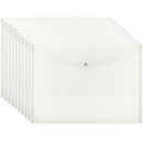 Marbig Doculope Document Wallet Button Closure A3 Clear Pack 10 2015212 (10 Pack) - SuperOffice