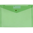 Marbig Doculope Folder Wallet Button Closure A4 Translucent Green Pack 10 2015004 (Pack 10) - SuperOffice