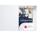 Marbig Professional Presentation Folders A5 Gloss White Pack 50 1106108 (50 Pack) - SuperOffice