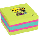 Post-It 2027-Ssgfa Super Sticky Memo Cube 76 X 76Mm Bright Colours 2027-SSGFA - SuperOffice