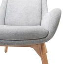 Rapidline Calypso Wing Back Lounge Chair Fabric Light Grey CALYPSO LG - SuperOffice