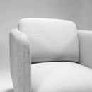 Rapidline Capri 1 Seater Lounge Light Grey CAPRI1 LG - SuperOffice
