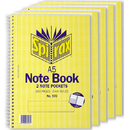 Spirax 570 Notebook 7mm Ruled Spiral 200 Pages A5 Pack 5 56570 (5 Pack) - SuperOffice