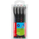 Stabilo Bl@Ck Rollerball Medium 0.4Mm Assorted Pack 4 0370180 - SuperOffice