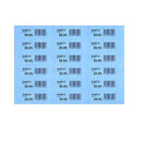 Stock Forms Shelf Labels 24x73mm Blue 500 Sheets 9000 Labels A4/L18B - SuperOffice