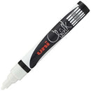 Uni-Ball Chalk Marker Bullet Tip 2.5mm White 6 Pack PWE5MWH - SuperOffice