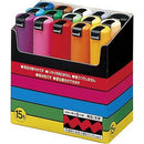 Uni Pc-8K Posca Poster Marker Broad Chisel Tip 8Mm Assorted Pack 15 PC8K15C - SuperOffice